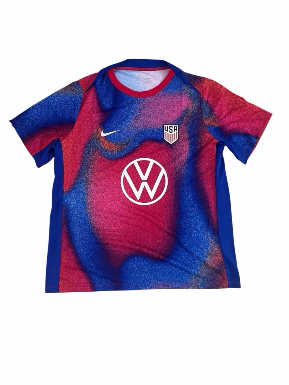 Authentic USMNT Nike 2024 Academy Pro Pre-Match Top Soccer Jersey Royal XL NWT.